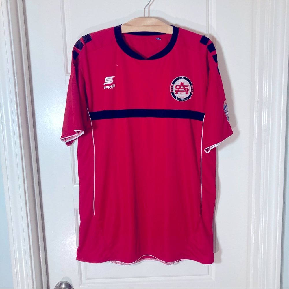 Capelli Atlanta Silverbacks Adult Red Authentic Jersey 2016 L